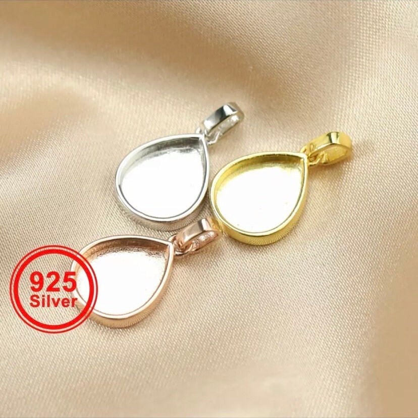 Muttermilch Schmuck Kit Diy 925 Silber Teardrop Halskette von BYBOJEWELRY