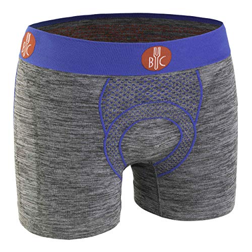 BYC FOR.BICY U100001-G926 URBAN Life UW with PAD Boxer Herren Grey Mel/Royal Größe XXL von BYC FOR.BICY