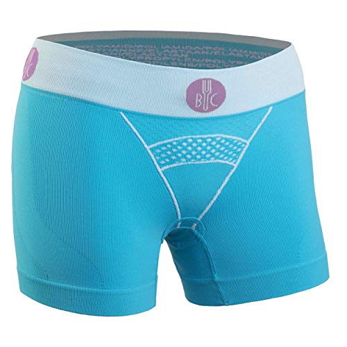 BYC FOR.BICY U100002-A299 URBAN Life UW with PAD Women's Underpants Damen Turquoise/White Größe XS von BYC FOR.BICY
