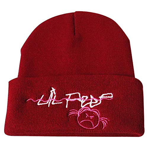 Lil Peep Hat Strickmütze Wolle Hip Hop Beanies Cap Männer Frauen Stickerei-Winter-warme Hut Für Frauen von BYFRI