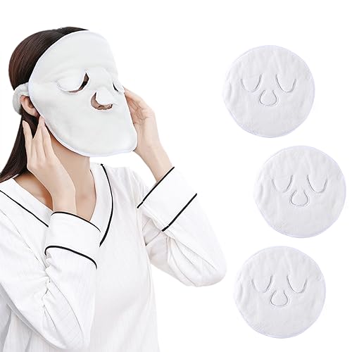 BYLUM 3 Stück Wiederverwendbares Gesichtshandtuchmaske Heiß Und Kaltes Handtuch Handtuch-Masken Towel Mask for Face Masken Maschine Handtuch Handtuch Für Frauen Mädchen (Combinazione 1) von BYLUM