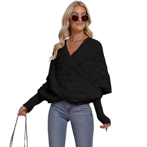 Gestrickter Schal mit ärmeln, Damen Wickelschal mit ärmeln Elegant Winter Ärmelschal Warm Gestrickter Schal Wickelschal Sweater Scarf Mode Winterschal Einfarbig Wrap Schal Shawl Cape Strickschals von BYNYXI