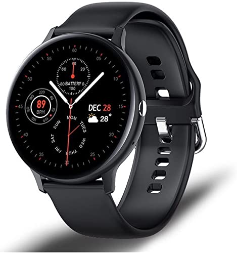 Smartwatches Bluetooth Telefonieren Wettervorhersage Überwachung Damen Herren Android iOS Elektronik (Farbe: Schwarz1, Größe: 1) von BYOOTI