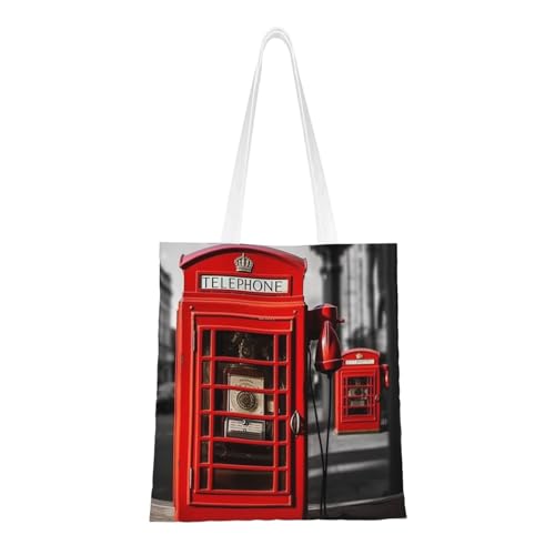England UK Retro London Telefon-Tragetasche für Damen, Segeltuch, Schultertaschen mit Taschen, Einkaufstasche, niedlich, wiederverwendbar, Einkaufstasche England UK Retro London Telefon-Tragetasche für Damen, Segeltuch, Schultertaschen mit Taschen, Einkaufstasche, niedlich, wiederverwendbar, Einkaufstasche von BYPPJGH