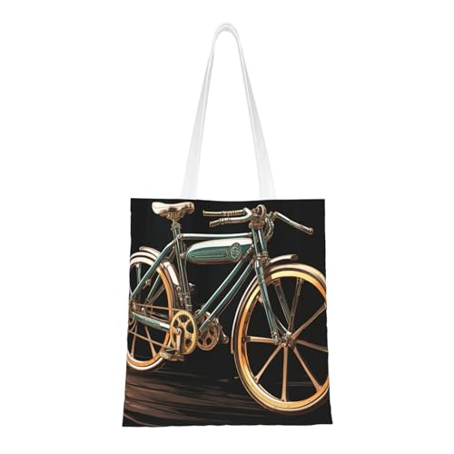 Fahrrad-Tragetasche für Damen, Segeltuch, Schultertaschen mit Taschen, Einkaufstasche, niedlich, wiederverwendbar, Einkaufstasche Fahrrad-Tragetasche für Damen, Segeltuch, Schultertaschen mit Taschen, Einkaufstasche, niedlich, wiederverwendbar, Einkaufstasche von BYPPJGH