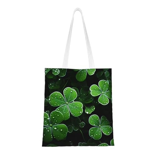 St. Patricks Day Tragetasche für Damen, Segeltuch, Schultertaschen mit Taschen, Einkaufstasche, niedlich, wiederverwendbar, Einkaufstasche St. Patricks Day Tragetasche für Damen, Segeltuch, Schultertaschen mit Taschen, Einkaufstasche, niedlich, wiederverwendbar, Einkaufstasche von BYPPJGH
