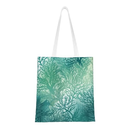 Tragetasche für Damen, Segeltuch, Schultertaschen mit Taschen, Einkaufstasche, niedlich, wiederverwendbar, Grün Tragetasche für Damen, Segeltuch, Schultertaschen mit Taschen, Einkaufstasche, niedlich, wiederverwendbar, Grün von BYPPJGH