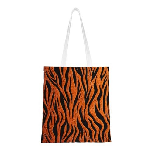 Tragetasche für Damen, aus Segeltuch, mit Taschen, Einkaufstasche, niedlich, wiederverwendbar, Orange Tragetasche für Damen, aus Segeltuch, mit Taschen, Einkaufstasche, niedlich, wiederverwendbar, Orange von BYPPJGH