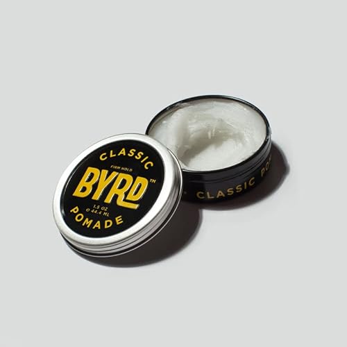 Byrd Classic Pomade | Haarwachs für Herren | starker Halt + glänzendes Finish | Haarsalbe, die glättet und formt, ohne zu beschweren, für klassische Frisuren nach hinten von BYRD Hairdo Products