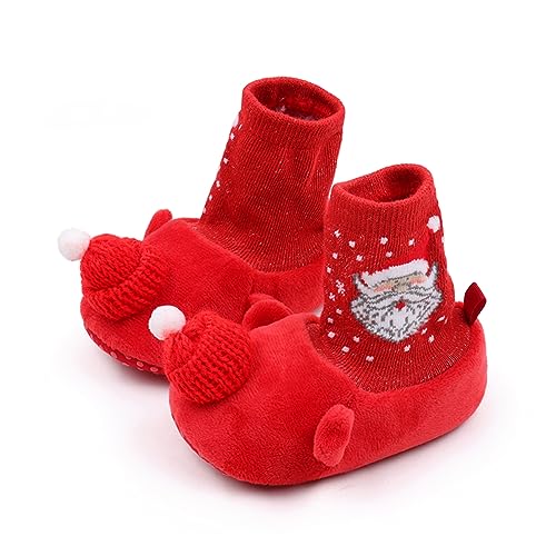 BYUSBAYA Halloween-Baby-Stiefel, kuschelige Fleece-Hausschuhe, weiche Schneestiefel, Weihnachten, Krippe, Sockenschuhe, Herbst, Winter, warme Lauflernschuhe, Weihnachtsrot, 6-12 Monate BYUSBAYA Halloween-Baby-Stiefel, kuschelige Fleece-Hausschuhe, weiche Schneestiefel, Weihnachten, Krippe, Sockenschuhe, Herbst, Winter, warme Lauflernschuhe, Weihnachtsrot, 6-12 Monate von BYUSBAYA