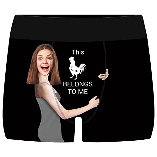 BYWEXCLESD Unterhose Personalisiert Männer Boxershorts mit Gesicht Foto Unterhose mit Gesicht Bedrucken Personalisierte Lustige, XS, S, M, L, XL, XXL, 3XL von BYWEXCLESD