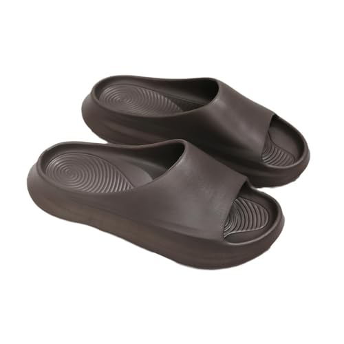 BYWXW Sommer Casual Hausschuhe, Quick Drying Non-Slip Slippers, Bathroom House and Pool Sandals,Sommer Slide Indoor Outdoor Fitness Strandschuhe(Size:EU 42/43,Color:Brown) von BYWXW