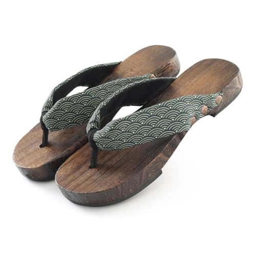 BYWXW Sommer Japanische Traditionelle Sandalen Japanischen Stil Anti Slip Männer Freizeit Hausschuhe Strand Flip-flops für Kimono Schuhe (Size:EU 44,Color:Dragon pattern) von BYWXW
