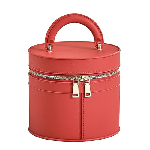 BYYLECL Make-up-Tasche mit großem Fassungsvermögen, Make-up-Tasche mit Reißverschluss, tragbarer Reise-Make-up-Organizer mit Griff, leichte Kulturtasche, Reißverschluss, Make-up-Organizer für Damen von BYYLECL