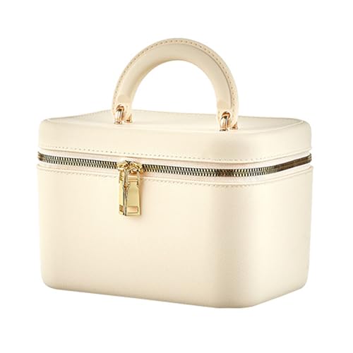 BYYLECL Make-up-Tasche mit großem Fassungsvermögen, Make-up-Tasche mit Reißverschluss, tragbarer Reise-Make-up-Organizer mit Griff, leichte Kulturtasche, Reißverschluss, Make-up-Organizer für Damen von BYYLECL