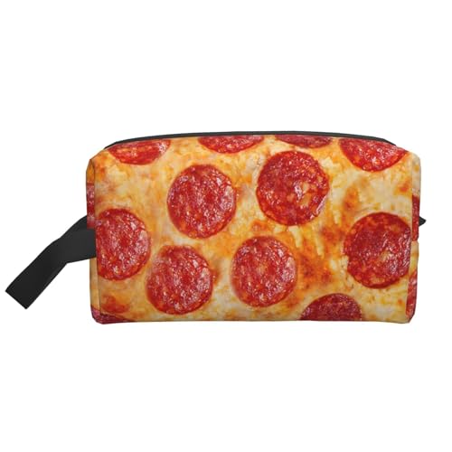 3D-Pizza-Peperoni-Kosmetik-Organizer mit großer Kapazität, Reise-Make-up-Tasche für Frauen von BYwenhopnbs
