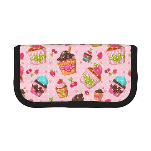 BYwenhopnbs Küchen-Cupcakes-Muffins, Federmäppchen mit großer Kapazität, Stiftetasche, Organizer, Leinen, Federmäppchen für Mädchen BYwenhopnbs Küchen-Cupcakes-Muffins, Federmäppchen mit großer Kapazität, Stiftetasche, Organizer, Leinen, Federmäppchen für Mädchen von BYwenhopnbs