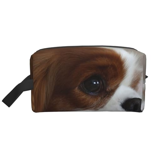 Cavalier King Charles Spaniel, Haustiere, Welpen, Kosmetik-Organizer mit großer Kapazität, Reise-Make-up-Tasche für Frauen von BYwenhopnbs
