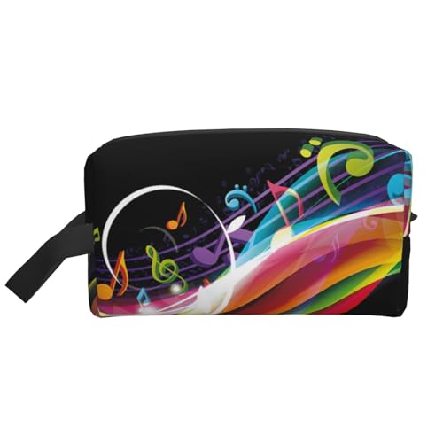 Colorful Music Kosmetik-Organizer mit großer Kapazität, Reise-Make-up-Tasche für Frauen von BYwenhopnbs