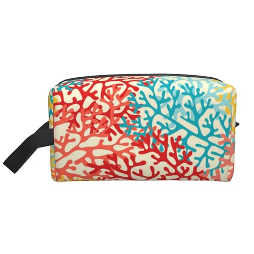 Corals Colorful Kosmetik-Organizer mit großer Kapazität, Reise-Make-up-Tasche für Frauen von BYwenhopnbs