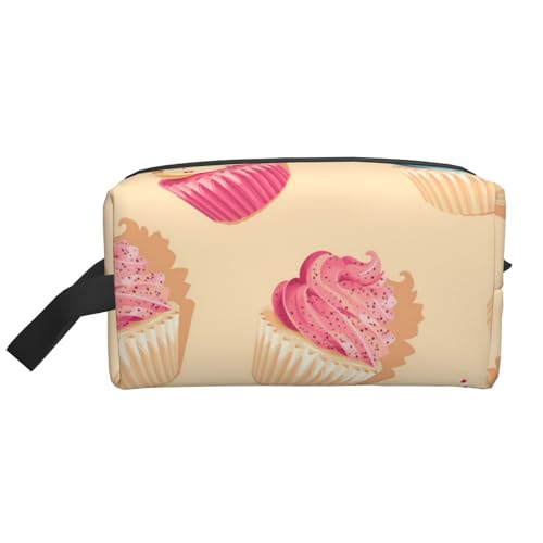 Cupcakes Kosmetik-Organizer mit großer Kapazität, Reise-Make-up-Tasche für Damen von BYwenhopnbs