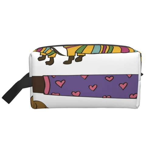 Dackel-Hundefarbe, Kosmetik-Organizer mit großer Kapazität, Reise-Make-up-Tasche für Frauen von BYwenhopnbs