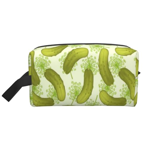 Dill Pickles Kosmetik-Organizer mit großer Kapazität, Reise-Make-up-Tasche für Damen von BYwenhopnbs