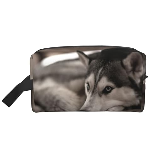 Husky Dog 1 Kosmetik-Organizer mit großer Kapazität, Reise-Make-up-Tasche für Frauen von BYwenhopnbs
