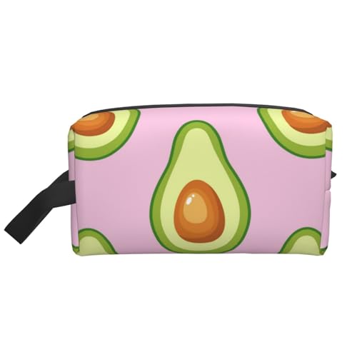 Kosmetik-Organizer mit Avocado-Print und großer Kapazität, Reise-Make-up-Tasche für Damen von BYwenhopnbs