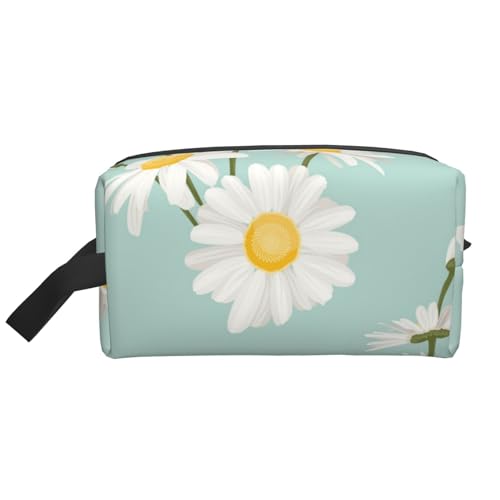 Kosmetik-Organizer mit Daisy Lush Flower Floral, große Kapazität, Reise-Make-up-Tasche für Damen von BYwenhopnbs