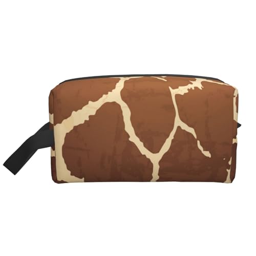 Kosmetik-Organizer mit Giraffen-Print und großer Kapazität, Reise-Make-up-Tasche für Damen von BYwenhopnbs