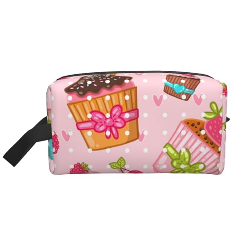 Küchen-Cupcakes-Muffins, Kosmetik-Organizer mit großer Kapazität, Reise-Make-up-Tasche für Frauen von BYwenhopnbs