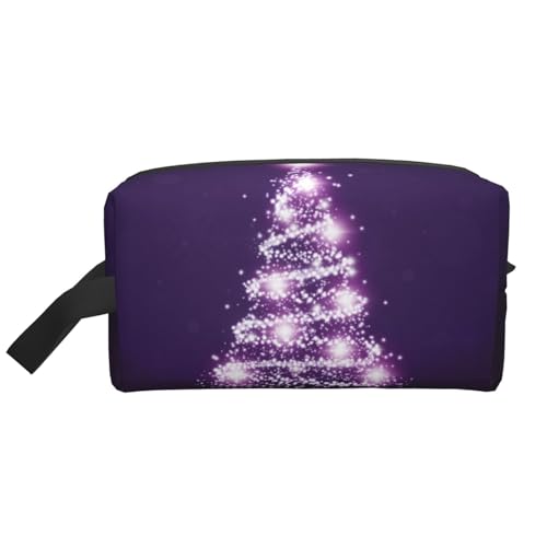 Lila Weihnachtsbaum, Kosmetik-Organizer mit großer Kapazität, Reise-Make-up-Tasche für Frauen von BYwenhopnbs