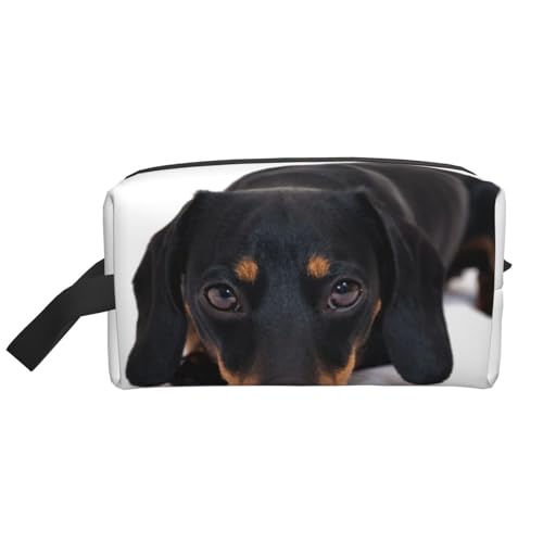Little Dachshund Kosmetik-Organizer mit großer Kapazität, Reise-Make-up-Tasche für Frauen von BYwenhopnbs
