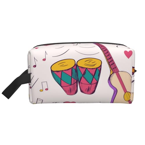 Musikaufzeichnungen, Blues, Music is My Life Theme, Kosmetik-Organizer mit großer Kapazität, Reise-Make-up-Tasche für Frauen von BYwenhopnbs