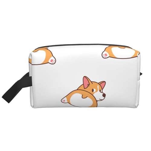 Niedlicher Corgi-Hintern, Kosmetik-Organizer mit großer Kapazität, Reise-Make-up-Tasche für Frauen von BYwenhopnbs