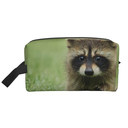 Niedlicher Waschbär-Modedruck, große Kapazität, Kosmetik-Organizer, Reise-Make-up-Tasche für Frauen von BYwenhopnbs