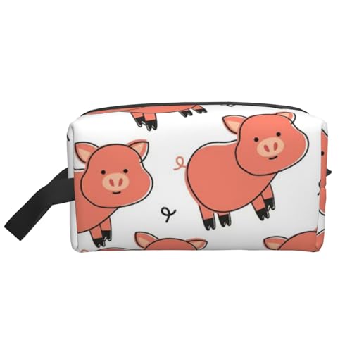 Niedliches Cartoon-Schwein, Kosmetik-Organizer mit großer Kapazität, Reise-Make-up-Tasche für Frauen von BYwenhopnbs