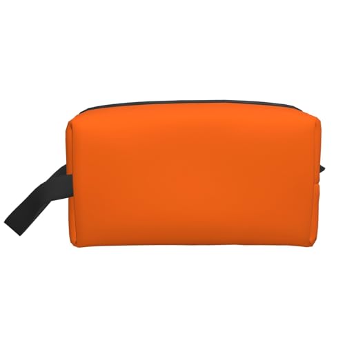 Orangefarbener Kosmetik-Organizer mit großer Kapazität, Reise-Make-up-Tasche für Frauen von BYwenhopnbs