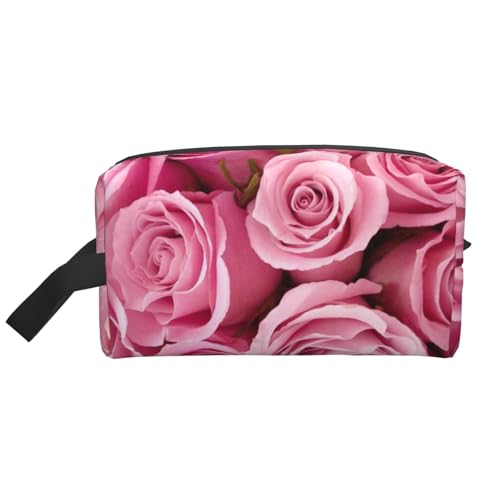 Pink Rose Kosmetik-Organizer mit großer Kapazität, Reise-Make-up-Tasche für Frauen von BYwenhopnbs