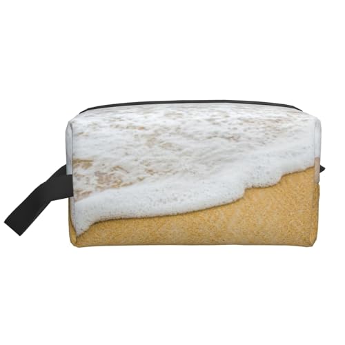 Sand mit Muscheln, Kosmetik-Organizer mit großer Kapazität, Reise-Make-up-Tasche für Frauen von BYwenhopnbs