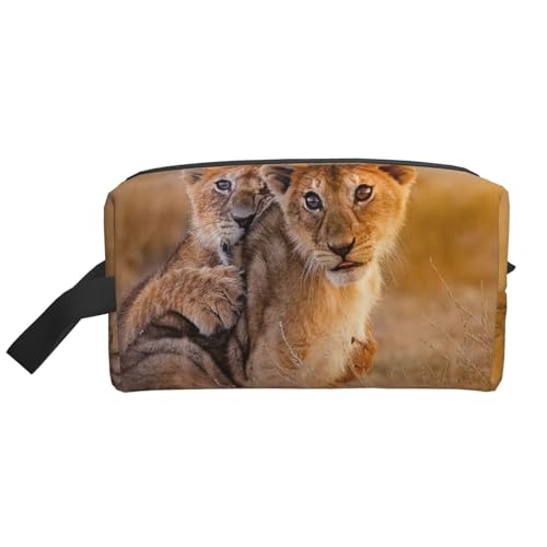 Small Lion Kosmetik-Organizer mit großer Kapazität, Reise-Make-up-Tasche für Frauen von BYwenhopnbs