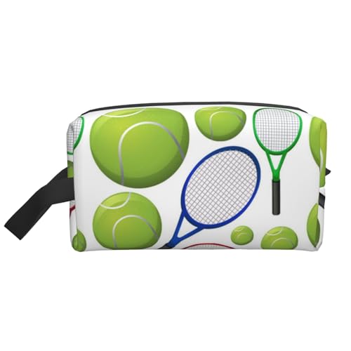 Tennisschläger und Bälle Kosmetik-Organizer mit großer Kapazität, Reise-Make-up-Tasche für Frauen von BYwenhopnbs