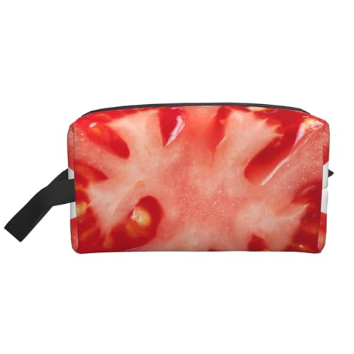 Tomato Slice Kosmetik-Organizer mit großer Kapazität, Reise-Make-up-Tasche für Frauen von BYwenhopnbs