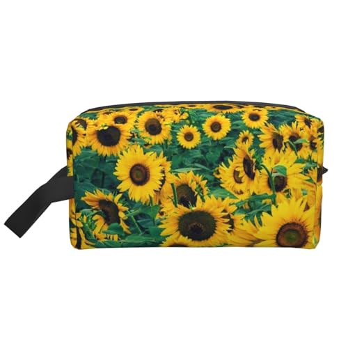 Viele schöne Sonnenblumen, Kosmetik-Organizer mit großer Kapazität, Reise-Make-up-Tasche für Frauen von BYwenhopnbs