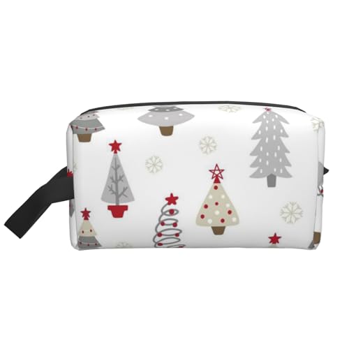 Weihnachtsbaum, Pastellgrau, Kosmetik-Organizer mit großer Kapazität, Reise-Make-up-Tasche für Frauen von BYwenhopnbs