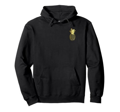 Ananas-Hemd, Metallic-Gold, für Herren, Damen, Kinder, Geschenk Pullover Hoodie von BZ Pineapple Shirts Co
