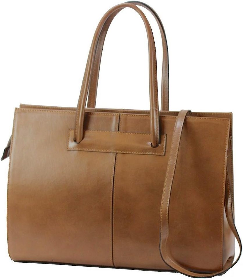 BZNA Aktentasche Jil Designer Business Damen Ledertasche Schultertasche Shopper DIN A4 von BZNA