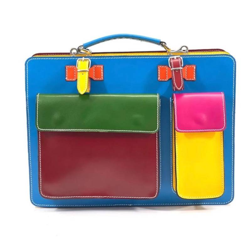 BZNA Aktentasche Siria Designer Handtasche Business Bunt Tasche von BZNA