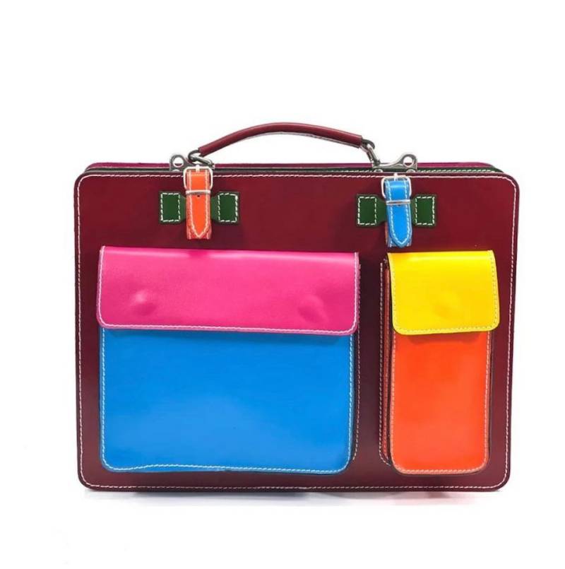 BZNA Aktentasche Siria Designer Handtasche Business Bunt Tasche von BZNA